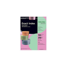 Exact Index Cardstock, 8.5" x 11", 110 lb/199 gsm, Green, 250 Sheets (49561)