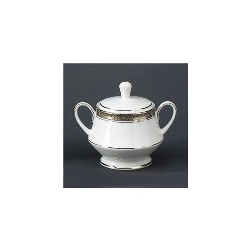 Noritake Crestwood Platinum Sugar Bowl with Cover