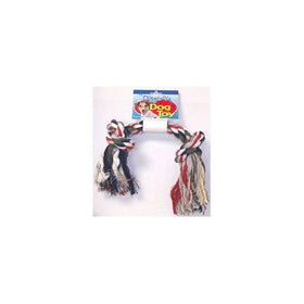 Boss Pet 03877 Multi-Color Rope with Knotted Ends Dog Toy Tug