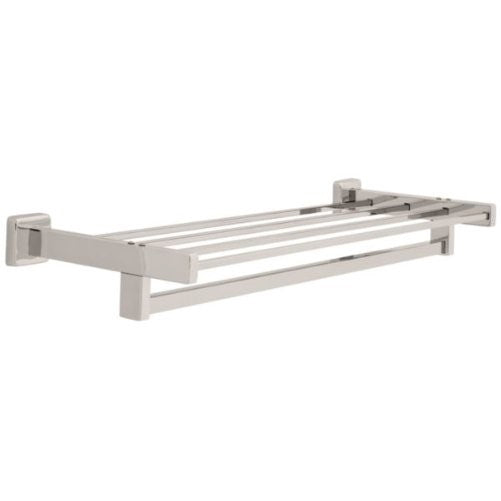 Franklin Brass 5557 Century Towel Shelf with Bar 24 in.,Bright Stainless Steel