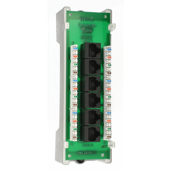 Leviton 47605-C5B Category 5 Voice and Data Module 6-Port, Bracket