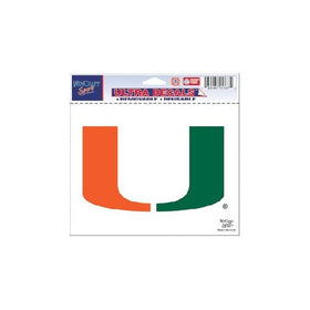 WinCraft NCAA University of Miami (Florida) Multi-Use Colored Decal, 5" x 6"