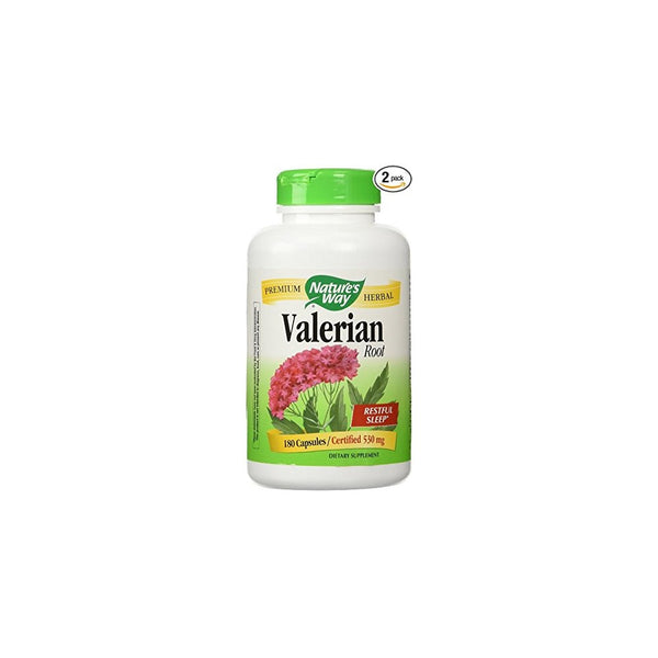 Nature's Way Valerian Root 530mg, 180 Capsules (Pack of 2)