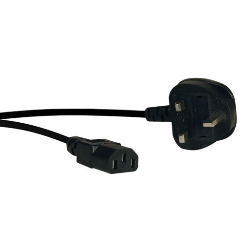 Tripp Lite Standard UK Computer Power Cord 10A (IEC-320-C13 to BS-1363 UK Plug) 6-ft(P056-006)