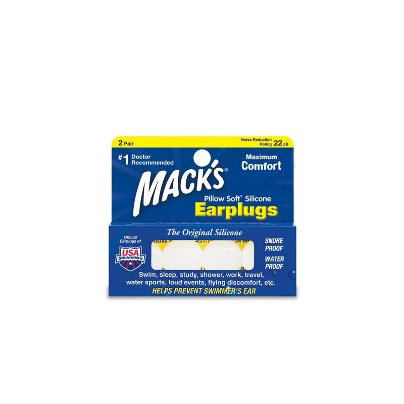 Mack's Pillow Soft Earplugs White 2 Pairs
