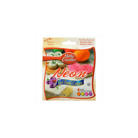 Betty Crocker Neon Gel Food Color, 2.7000-ounces (Pack of6)