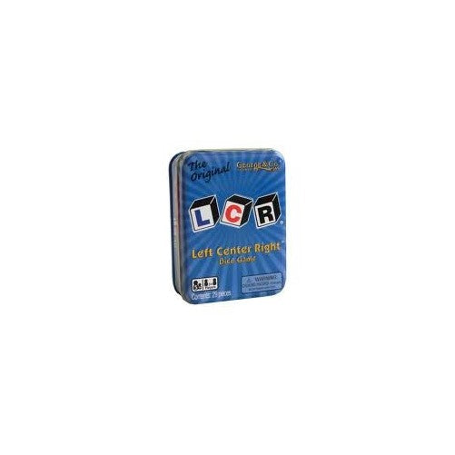 LCR Left Center Right Dice Game - Blue Tin