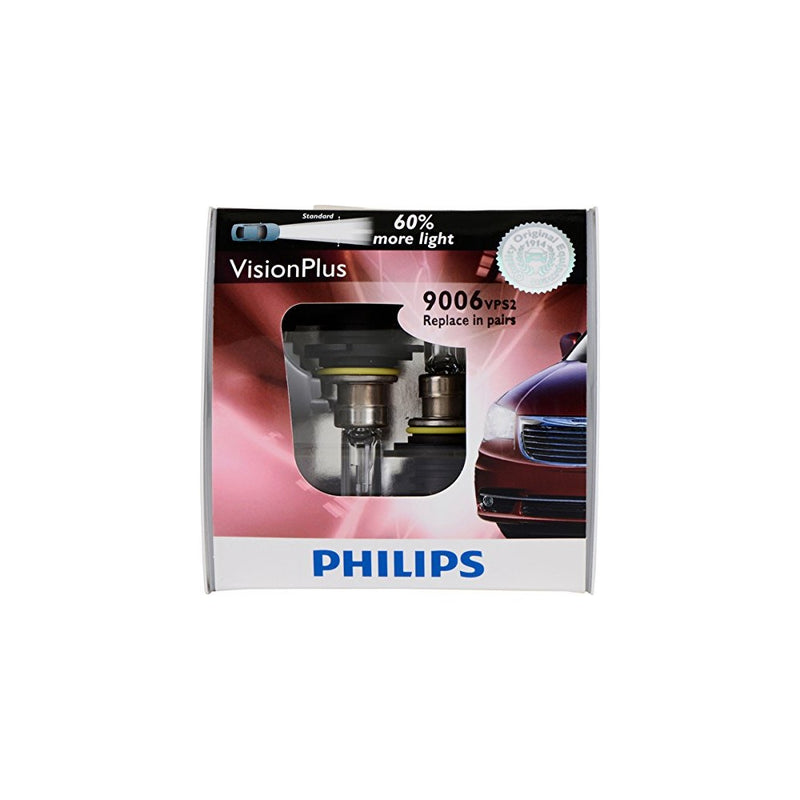 Philips 9006 VisionPlus Replacement Bulb, (Pack of 2)
