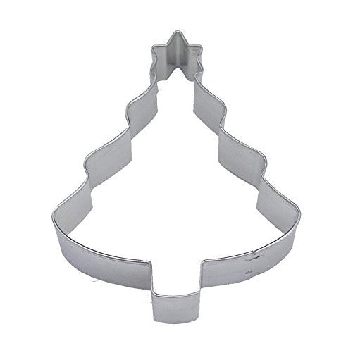 R&M Tree w/Star 4" Cookie Cutter in Durable, Economical, Tinplated Steel