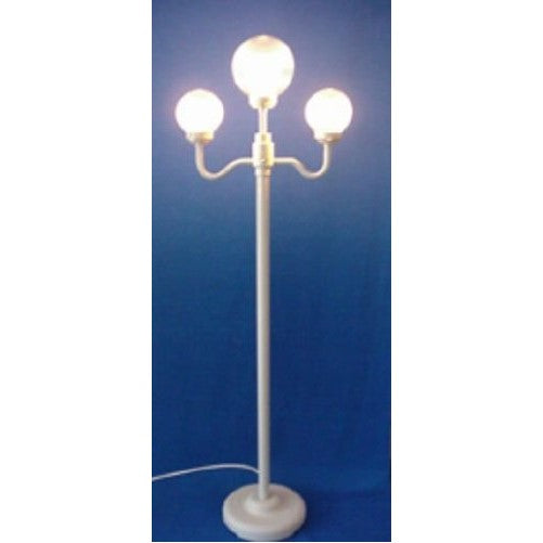 Outdoor Lamp Company (201B) 70 Inch Tall Stem with 3 Globe Economy Street Lamp - Bone