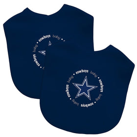 Baby Fanatic Team Color Bibs, Dallas Cowboys, 2-Count
