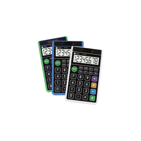 Datexx DH-62 Hybrid Wallet Style Calculator Assorted Colors