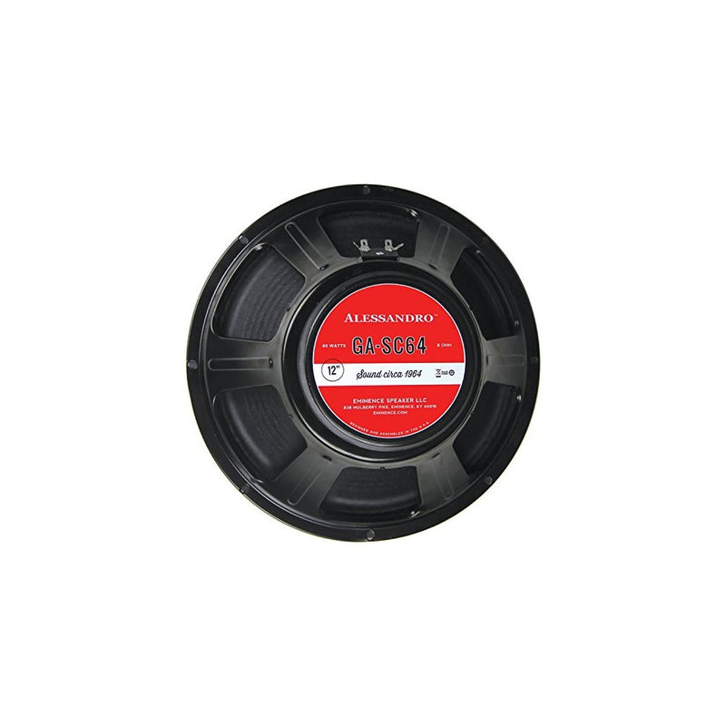 Eminence Signature Series GA-SC64 12" George Alessandro Guitar Speaker, 40 Watts at 8 Ohms