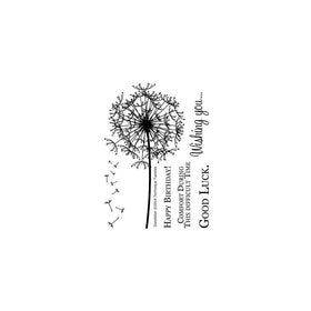 Technique Tuesday Stamps, 3 by 4-Inch, Dandelion, Clear
