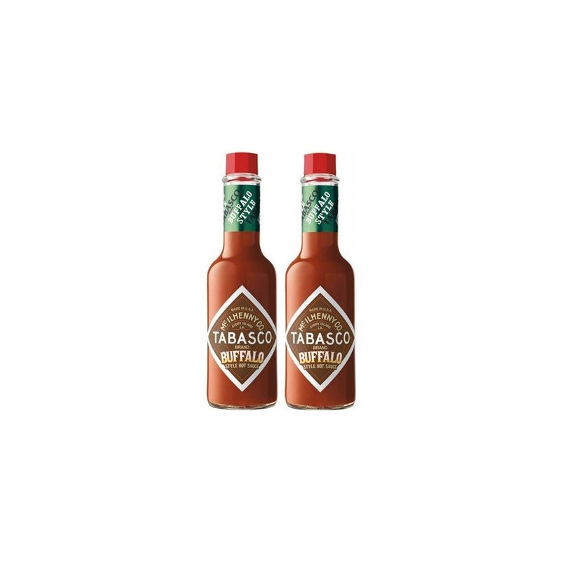 2 Pack: "New" McIlhenny's Tabasco Brand Buffalo Style Hot Sauce - 5 Oz.