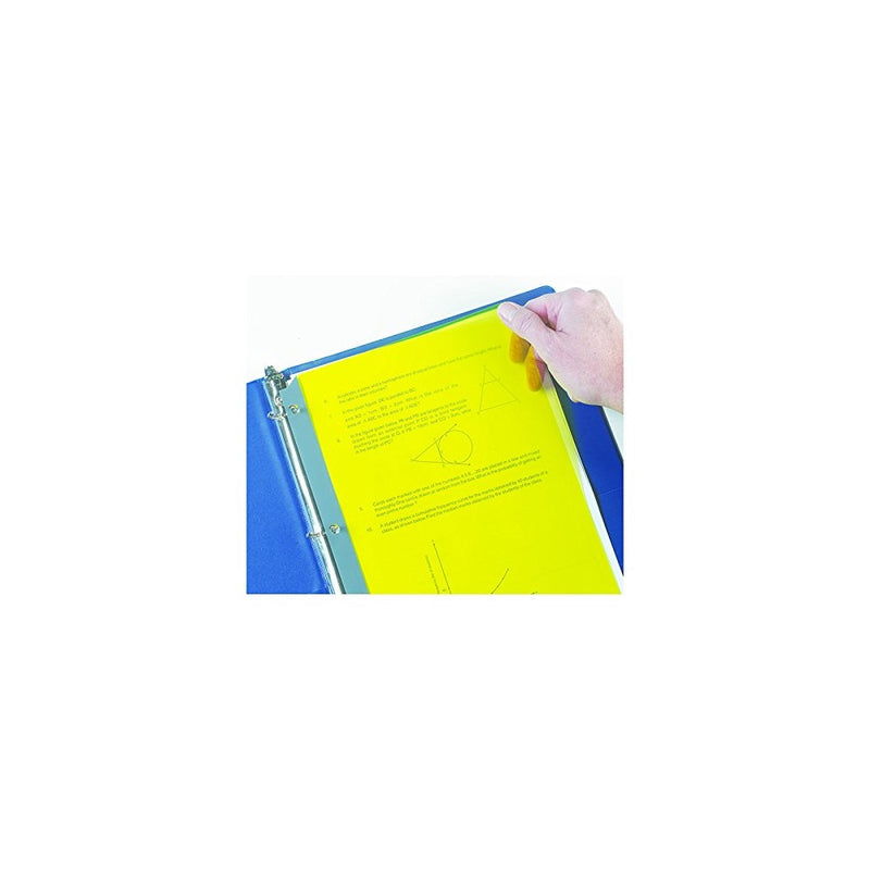 Ashley Productions ASH10830 Full Page Reading Guide, 8.5" Wide, 13" Length, 0.1" Height, Yellow