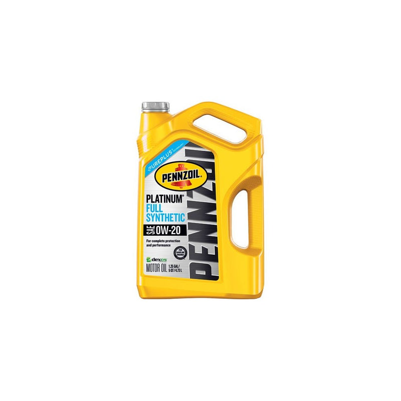 Pennzoil 550046127 Platinum 5 quart 0W-20 Full Synthetic Motor Oil (SAE, SN/GF-5 Jug)