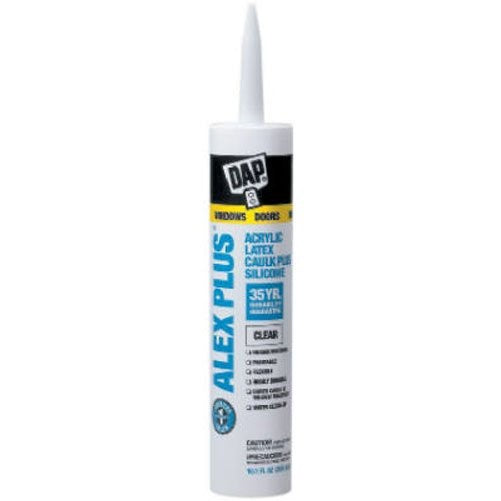 Dap 18156 Clear Acrylic Latex Caulk With Silicone 10.1-Ounce