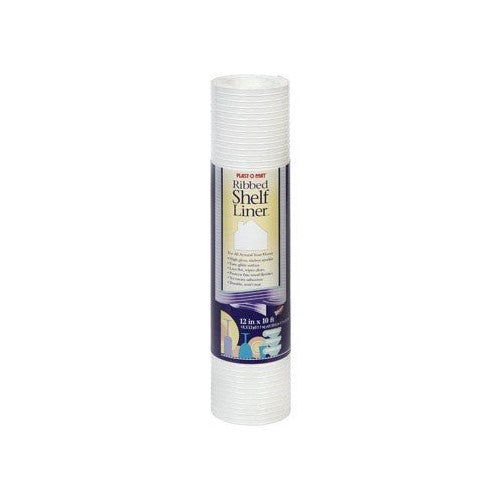 Warp'S Plast O Mat Shelf Liner Ribbed 12" W X 10ft. L Non Adhesive White