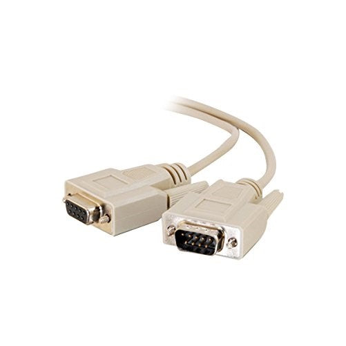 C2G/Cables to Go 09452 DB9 M/F Serial RS232 Extension Cable - Beige (25 Feet)