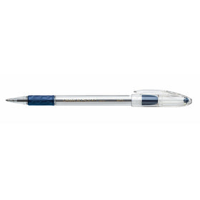 Pentel BK91C R.S.V.P. Stick Ballpoint Pen, 1mm, Trans Barrel, Blue Ink (Pack of 12)
