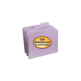 Smead File Folder, Reinforced 1/3-Cut Tab, Legal Size, Lavender, 100 per Box (17434)