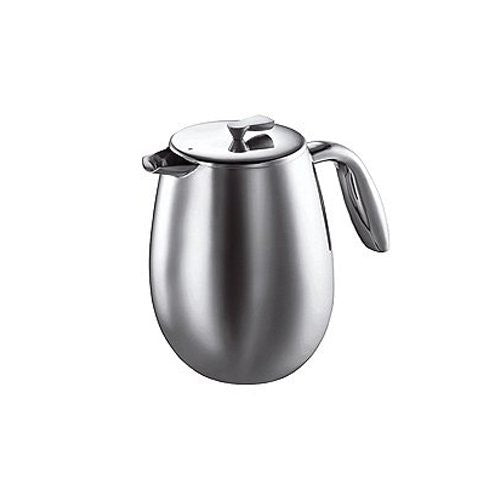 Bodum COLUMBIA Coffee Maker, Thermal French Press Coffee Maker, Stainless Steel, 51 Ounce (12 Cup)