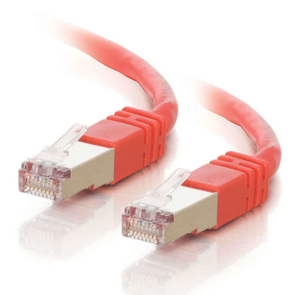 C2G/Cables to Go 28708 Cat5E Molded Shielded Patch Cable, Red (100 Feet/30.48 Meters)