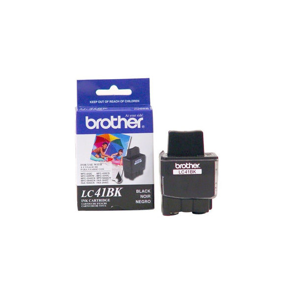 Brother LC41BK Ink Cartridge, 500 Page Yield, Black