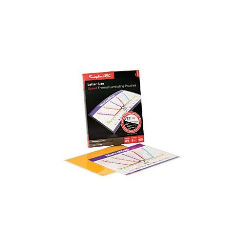 Swingline GBC Thermal Laminating Sheets/Pouches, Letter Size, Speed Pouch, 5Mil, EZUse, 100-Count (3200716)