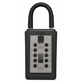 Kidde AccessPoint 001166 KeySafe 3-Key Portable Push Button Key Safe Box, Titanium Gray