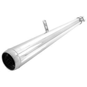 EMGO Chrome Wide Mouth Dunstall Muffler 27-1/4" Long 80-84050