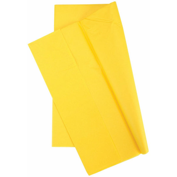 Cindus Tissue Wrap, 20 by 20-Inch, Canary Yellow 10/Pkg