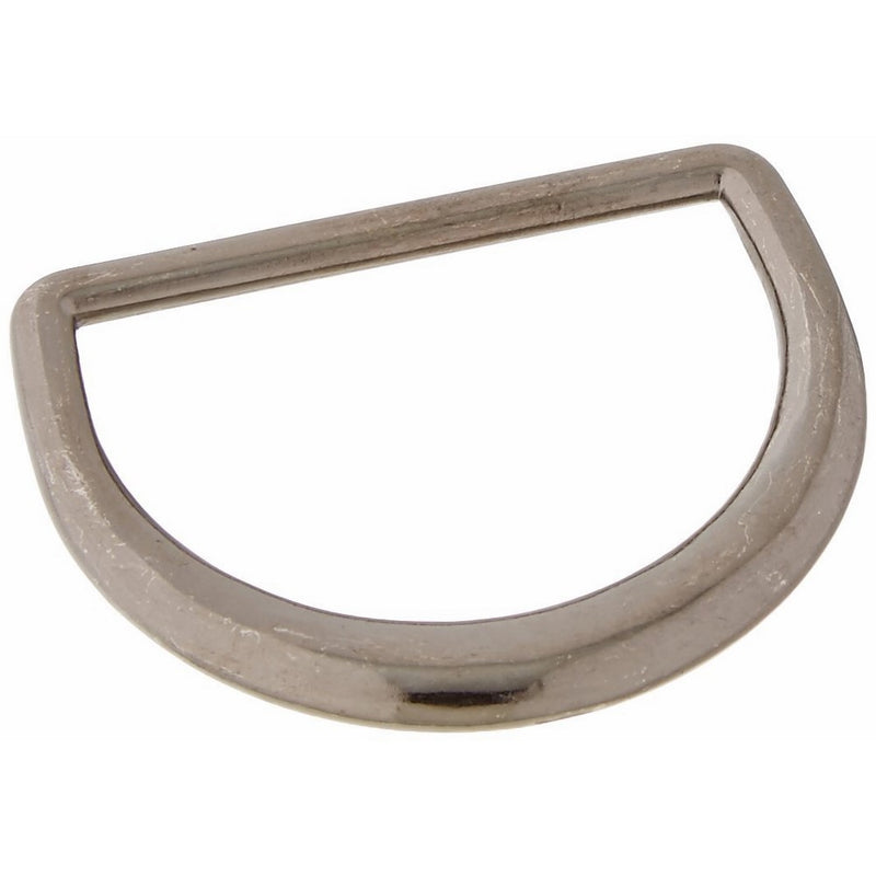 Clover Bags & Totes 1-1/4-Inch D Rings Black Nickel, 2 ea.