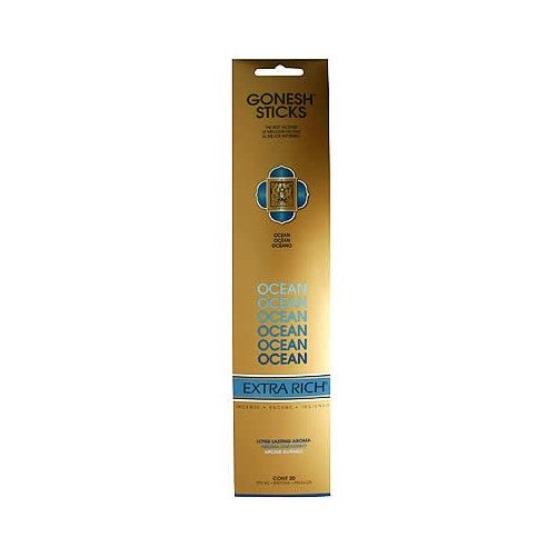 Gonesh Incense Sticks Extra Rich Collection Ocean, 20 Piece