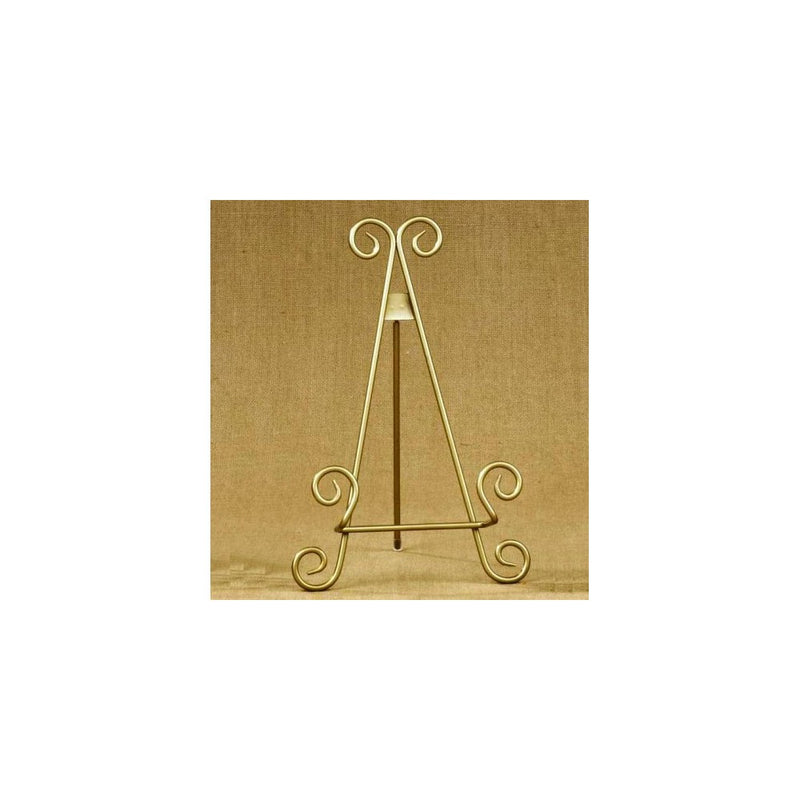 11"h Gold Finish Metal Display Easel / Platter StandGreat for Display Photo Frames and Collectible Plates