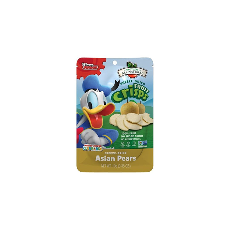 Brothers-ALL-Natural Fruit Crisps, Donald Duck Asian Pear, 0.35 Ounce (Pack of 24)