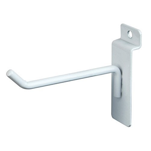 4" Slatwall Hook -White -Box of 96