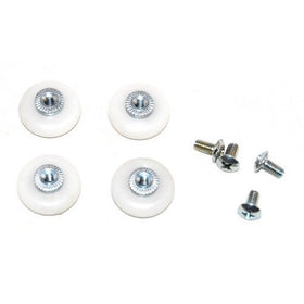 Ultra Hardware 64550 Shower Door Roller 7/8" Wheel (1 pack, 4pcs)
