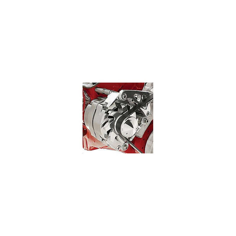 Billet Specialties FM0107PC Long Water Pump Passenger Side Mid Mount Alternator Bracket for Small Block Chevy