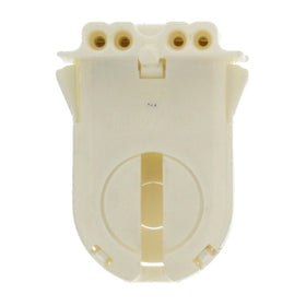 Leviton 13653-WWP Medium Base Linear Fluorescent Lampholder, White