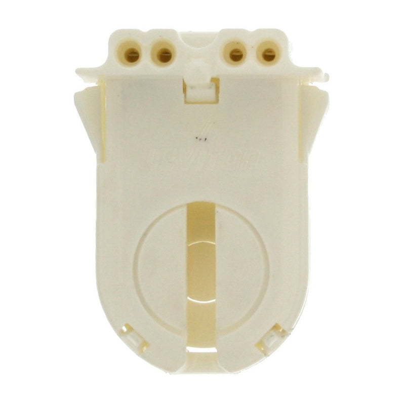 Leviton 13653-WWP Medium Base Linear Fluorescent Lampholder, White