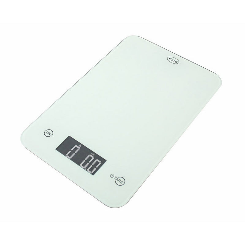 American Weigh Scales ONYX-5K-WT Slim Design Kitchen Scale, 11-Pound by 0.1-Ounce, White