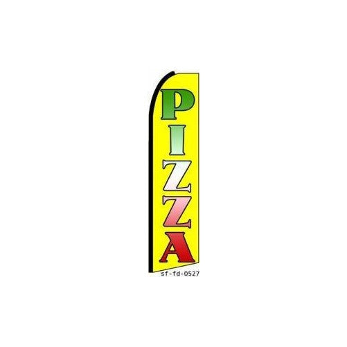 NEOPlex - "Pizza Extra Wide" Swooper Feather Business Flag