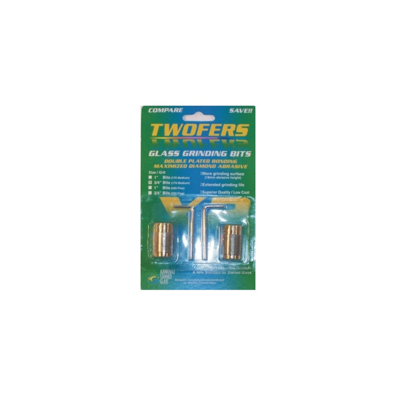 Aanraku 3/4" TWOFERS 2 bit set - 170 medium grit