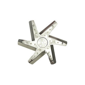Derale 19215 15" High Performance Polished Chrome/Stainless Flex Fan Standard Rotation