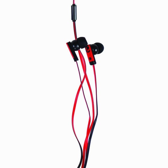 Mizco EKU-ZNE-RD Ecko Zone Stereo Earbud Headphones - Red