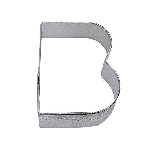 R&M Letter B Cookie Cutter in Durable, Economical, Tinplated Steel