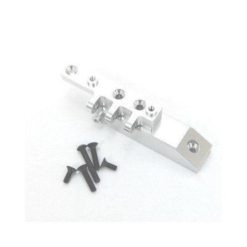 ST Racing Concepts STA80072FS Heavy Duty Aluminum Front Servo Mount Block and Upper Link Mount for The Axial Wraith, Silver