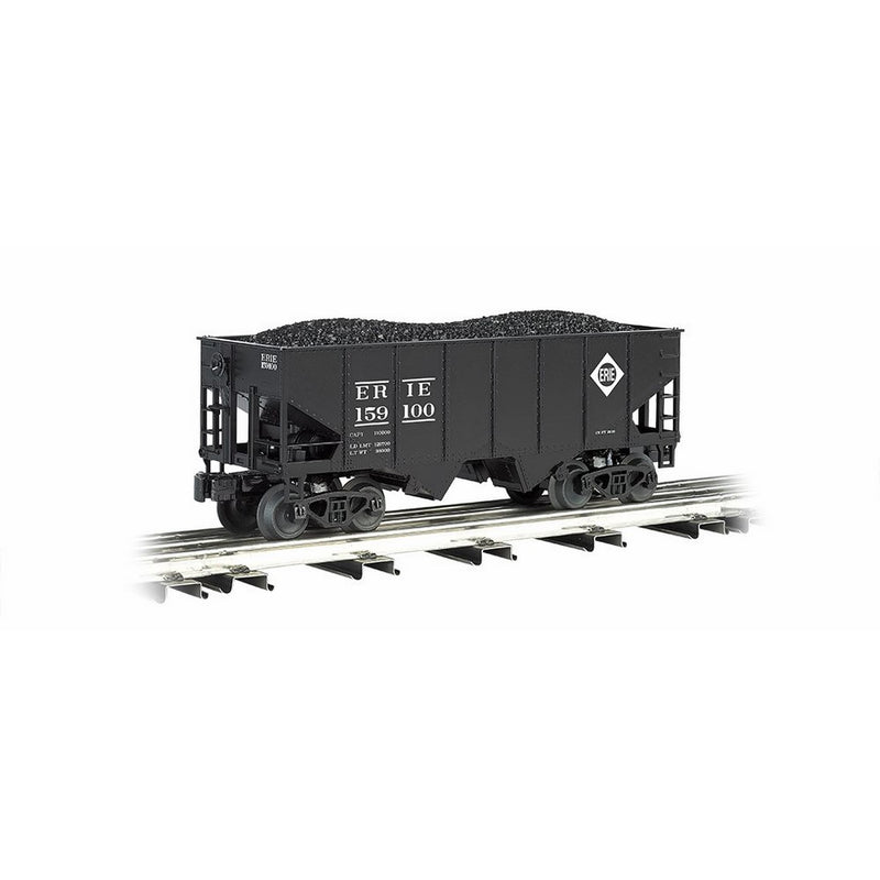 Williams by Bachmann 55-Ton 2-Bay USRA Outside Braced Hopper with Removable Coal Load Erie - O Scale